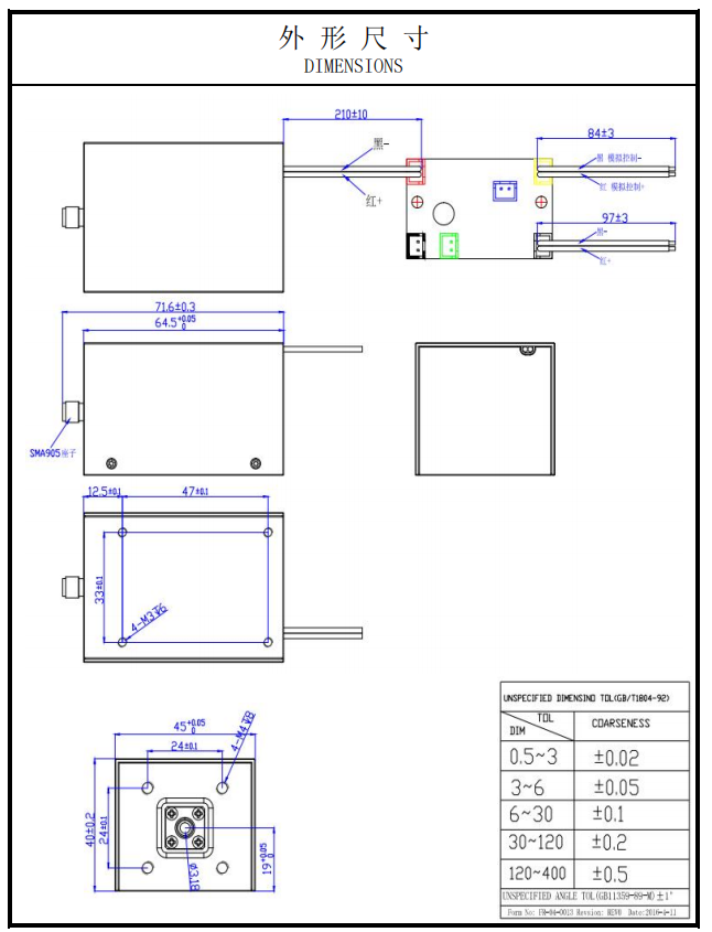 Fiber Coupled Laser Module