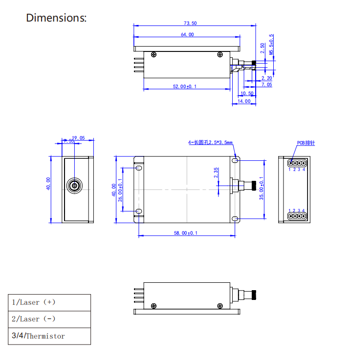 Fiber Coupled Laser Module