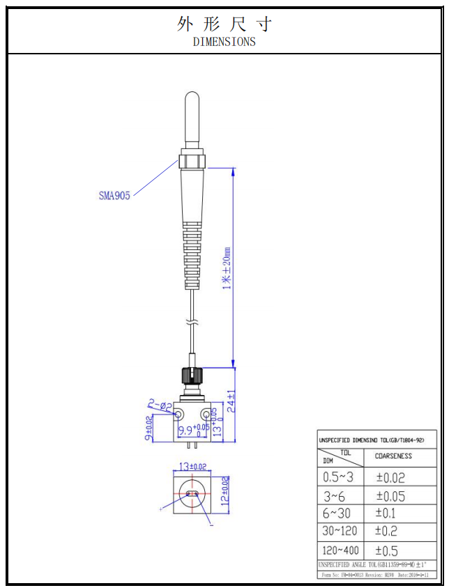 Infrared fiber coupled laser