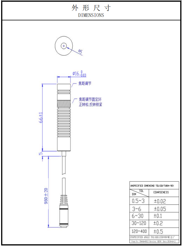 Circular Beam Laser Module