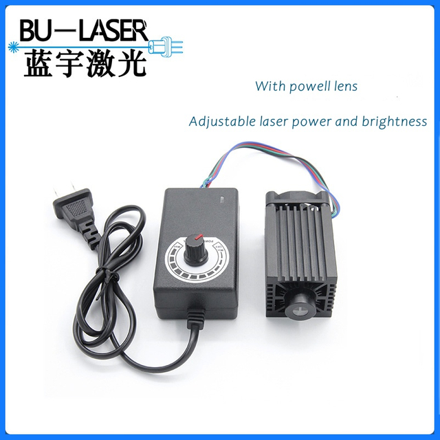 High Precision 450nm 500mW Blue Line Laser Module with Powell Lens