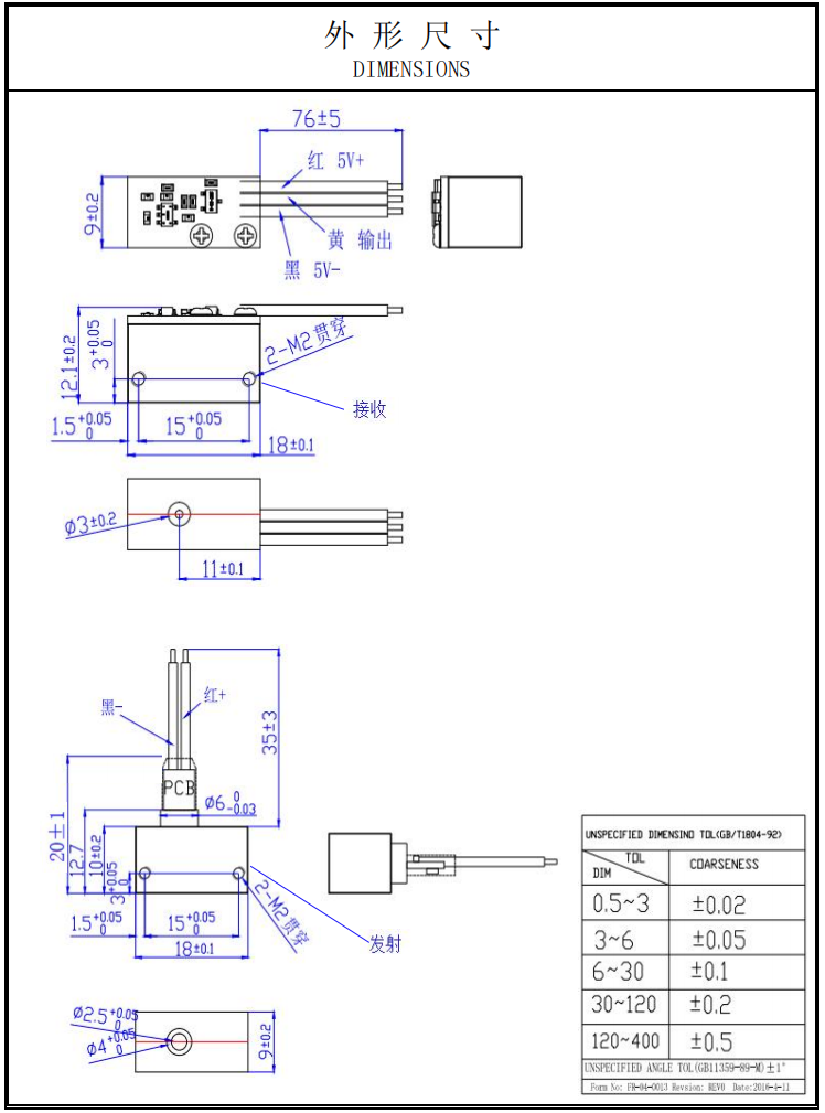 Red dot Laser Module