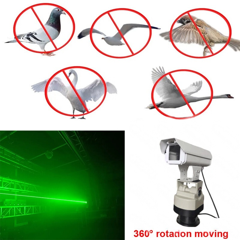 Green Laser Light for Bird Control 